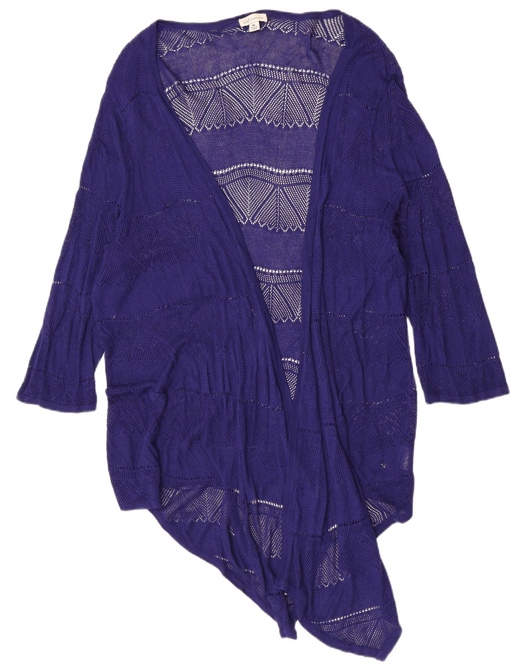 Top cardigan trasparente autografo da donna Marks & Spencer UK 18 XL blu