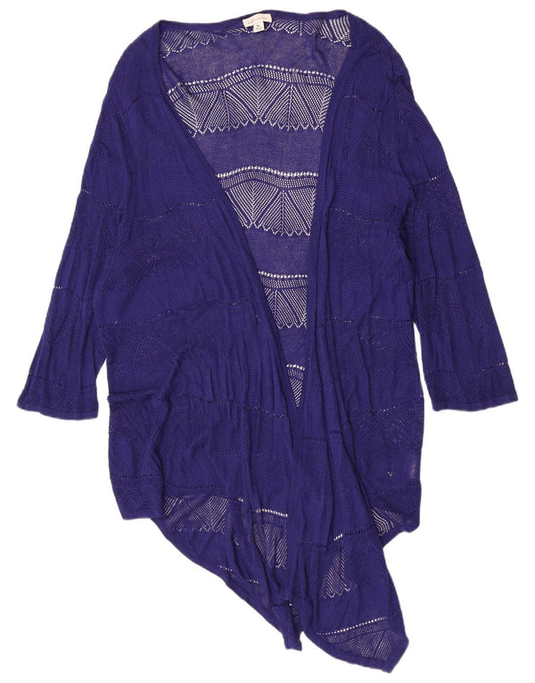 Top cardigan trasparente autografo da donna Marks & Spencer UK 18 XL blu