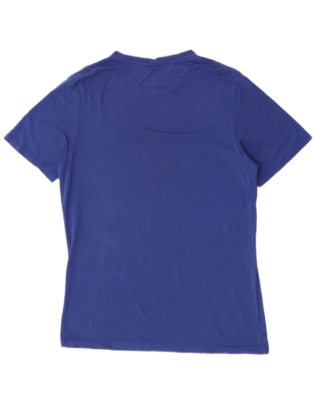T-shirt grafica da uomo Champion Top in cotone blu medio