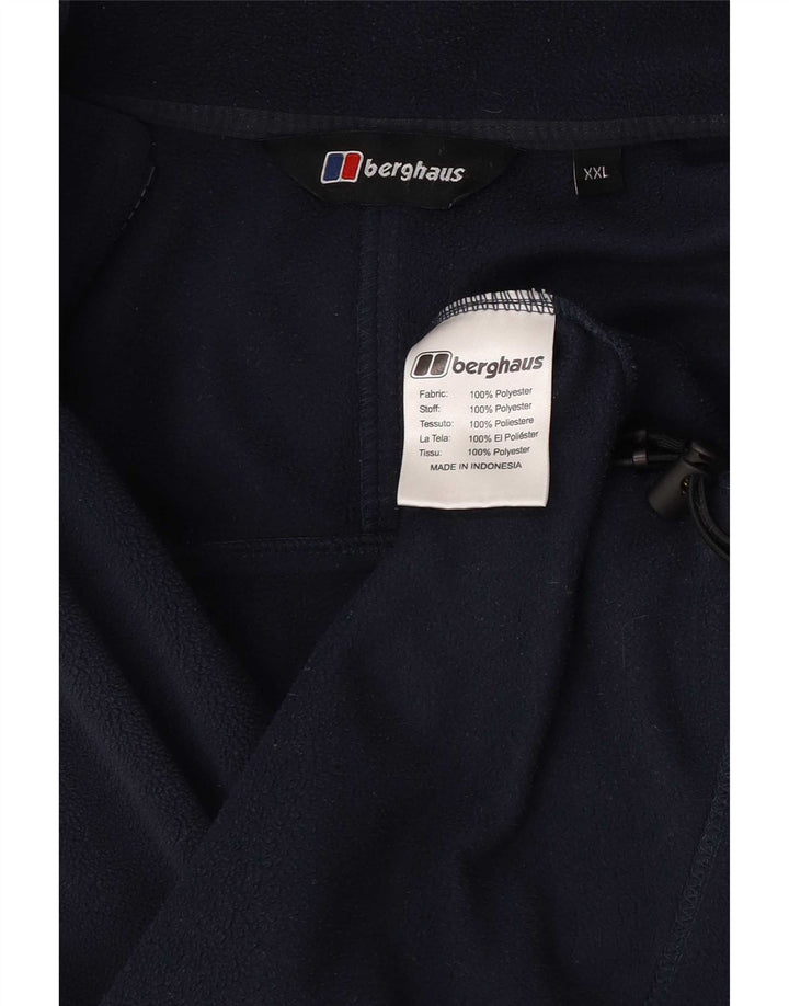Giacca in pile foderata da uomo Berghaus UK 44 2XL poliestere blu navy