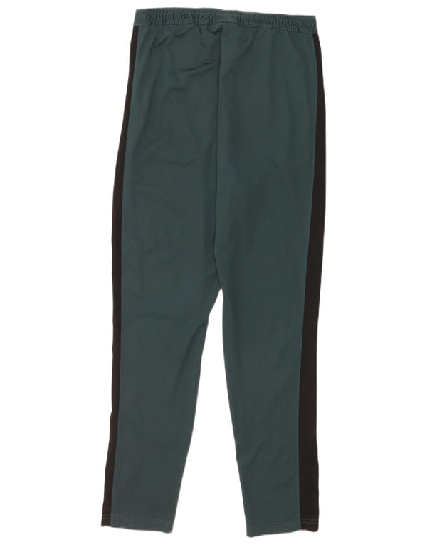 Nike Womens Dri Fit Slim Tracksuit Trousers UK 10 Small Blue Colourblock