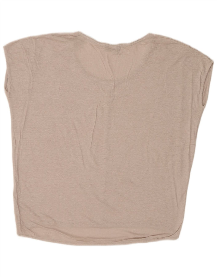 Massimo Dutti Camicetta oversize da donna Top UK 14 Beige medio