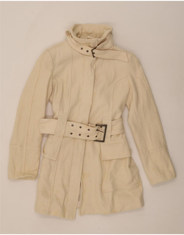 Trench da donna Zara UK 12 Lana beige medio