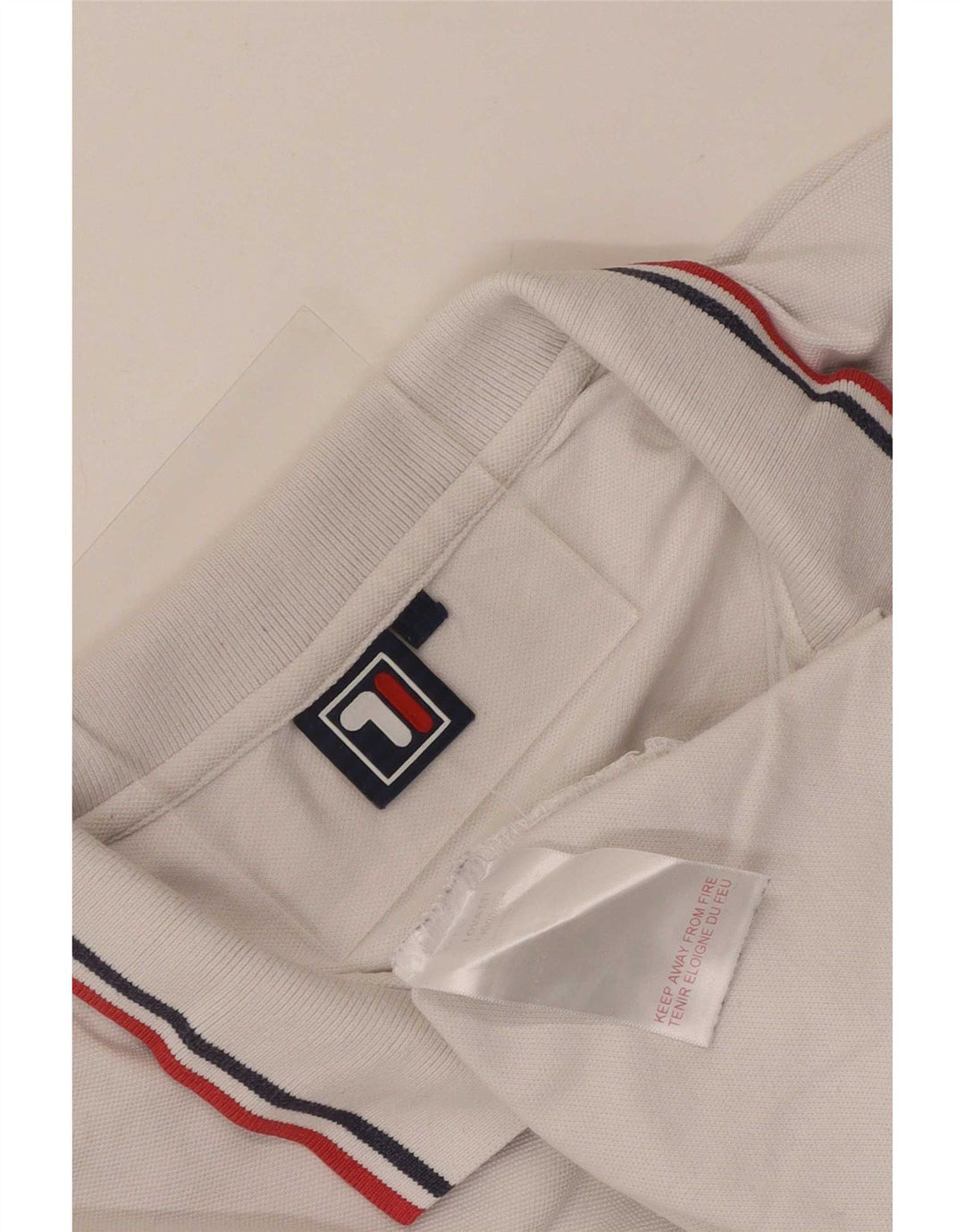 Polo da uomo Fila XL in cotone bianco