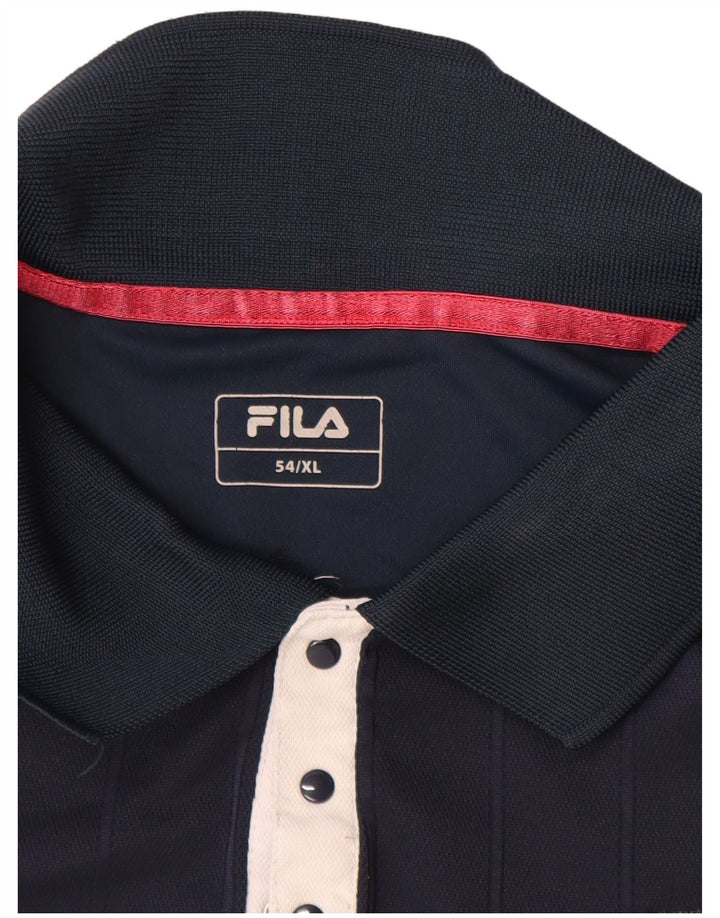 Polo Uomo FILA IT 54 XL Blu Navy Poliestere