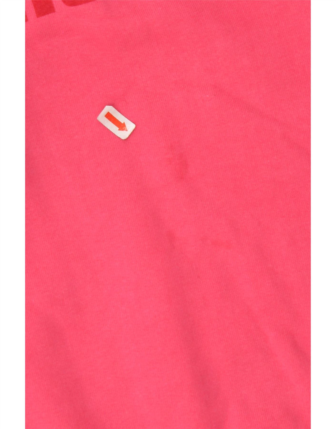 AMERICANINO Felpa con grafica da donna Maglione UK 16 Large Rosa Cotone