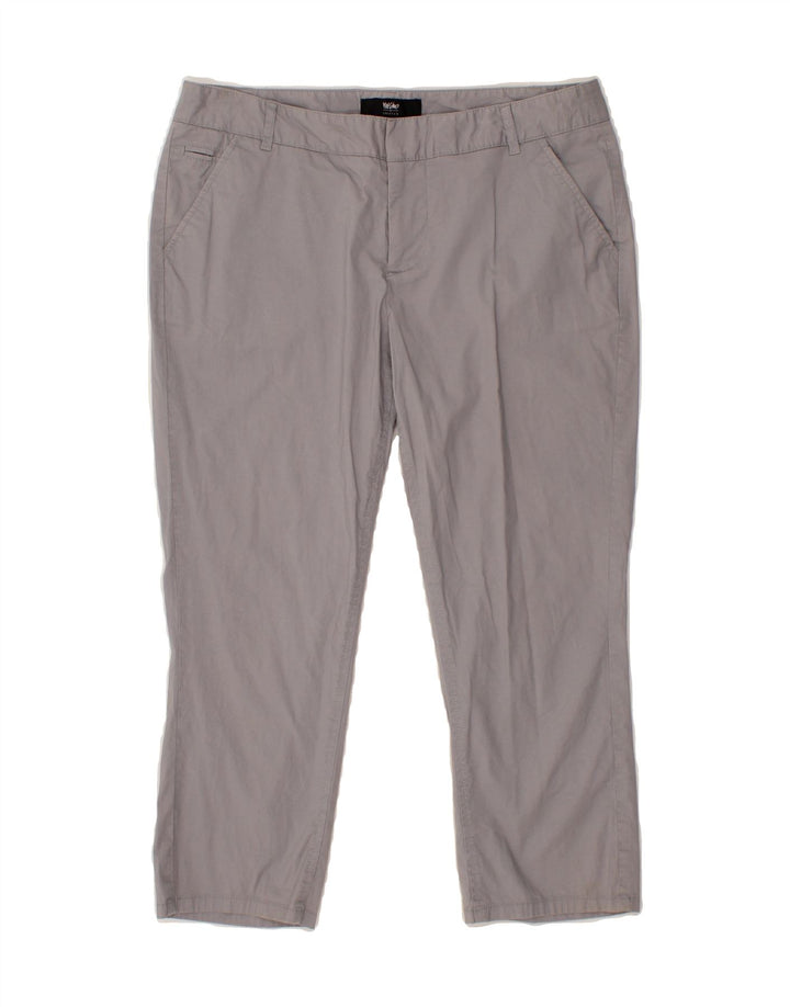 MOSSIMO Womens Slim Capri Trousers US 8 Medium W30 L23 Grey Vintage Mossimo and Second-Hand Mossimo from Messina Hembry 