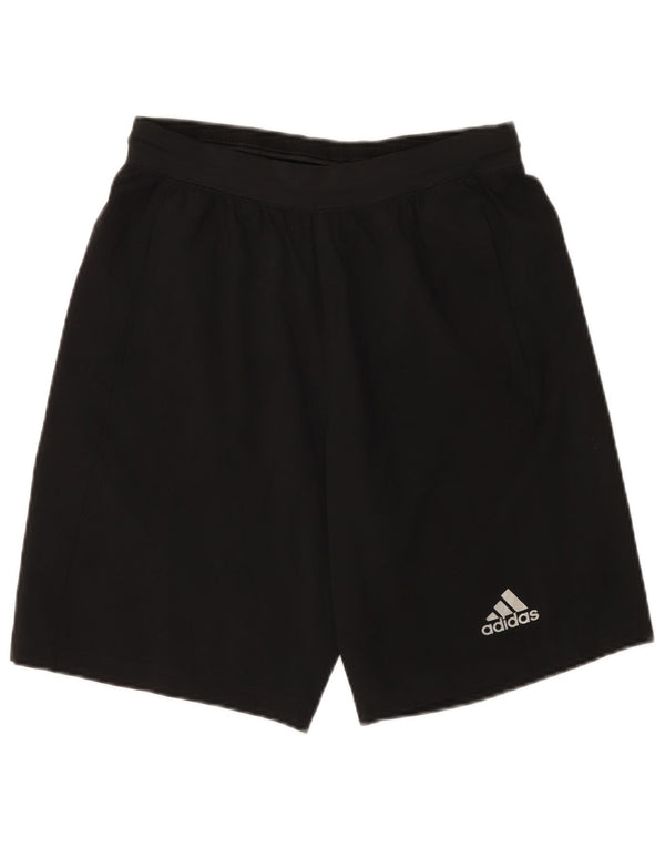 Pantaloncini sportivi Adidas Climalite da uomo piccoli in poliestere nero