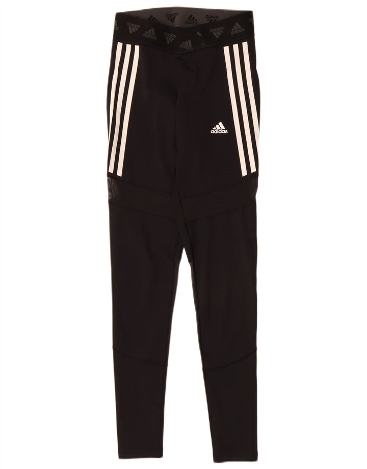 Leggings Adidas Aeroready da donna UK 8/10 Piccolo poliestere nero