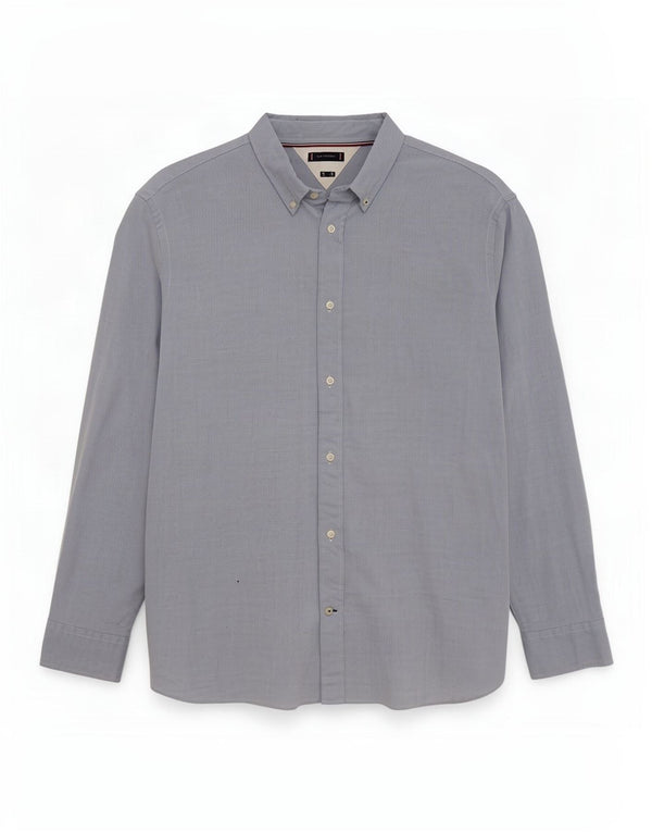 Camicia slim fit da uomo Tommy Hilfiger 2XL cotone geometrico blu
