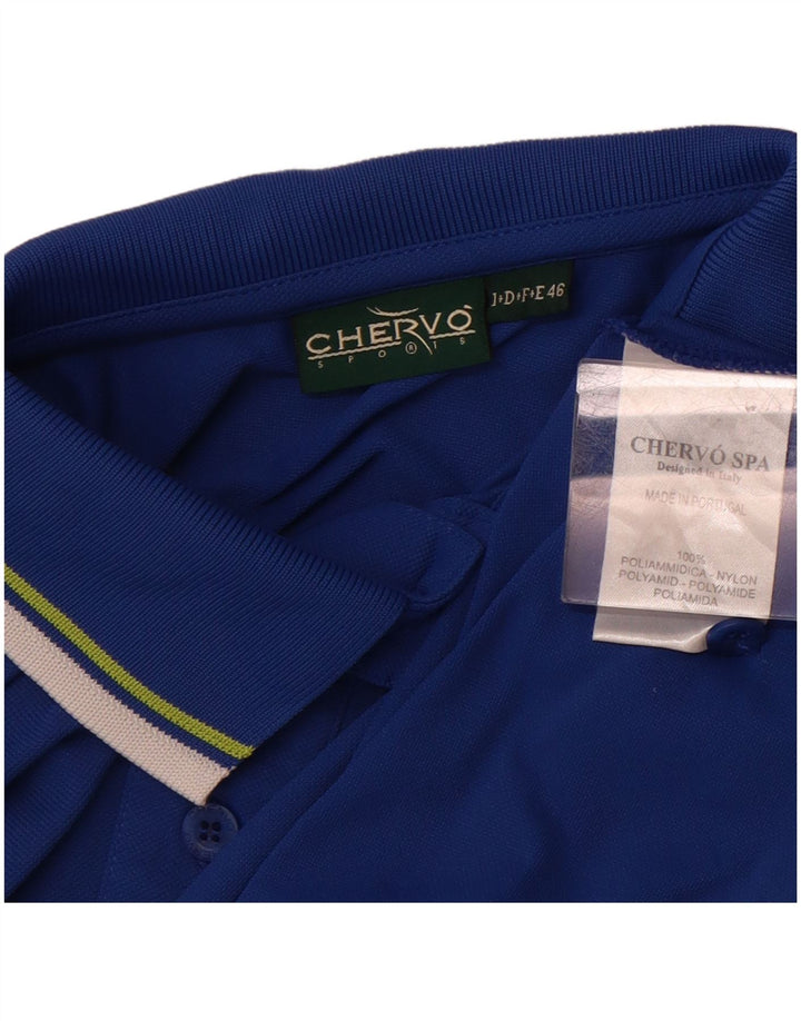 Polo da uomo CHERVO IT 46 Small Blu Nylon