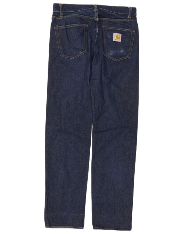 Jeans dritti da uomo CARHARTT W29 L32 cotone blu navy
