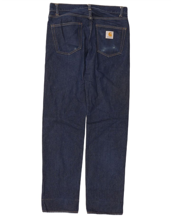 Jeans dritti da uomo CARHARTT W29 L32 cotone blu navy