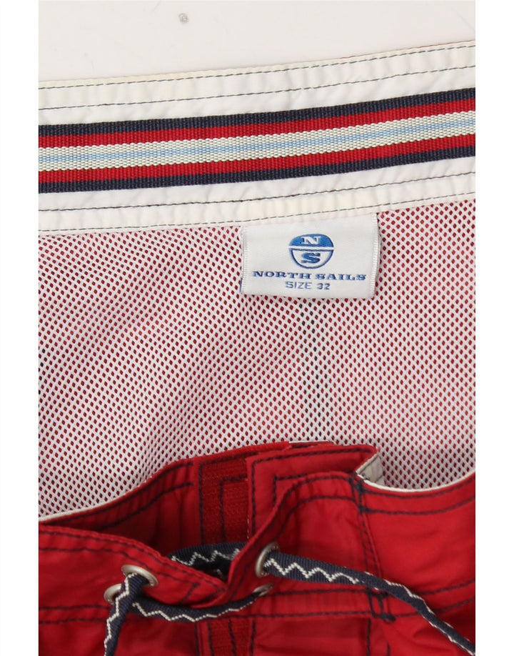 NORTH SAILS Pantaloncini da bagno con grafica da uomo Rosso medio Poliammide