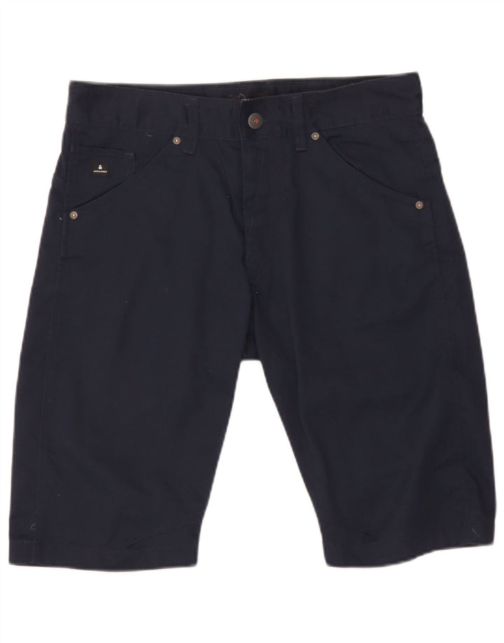 Pantaloncini casual da uomo Jack & Jones medi W32 poliestere blu navy