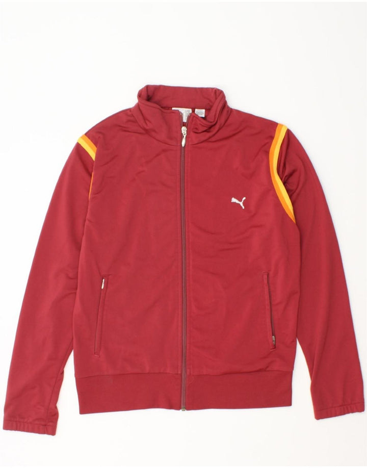 PUMA Womens Tracksuit Top Jacket UK 14 Large Red Polyester Vintage Puma and Second-Hand Puma from Messina Hembry 