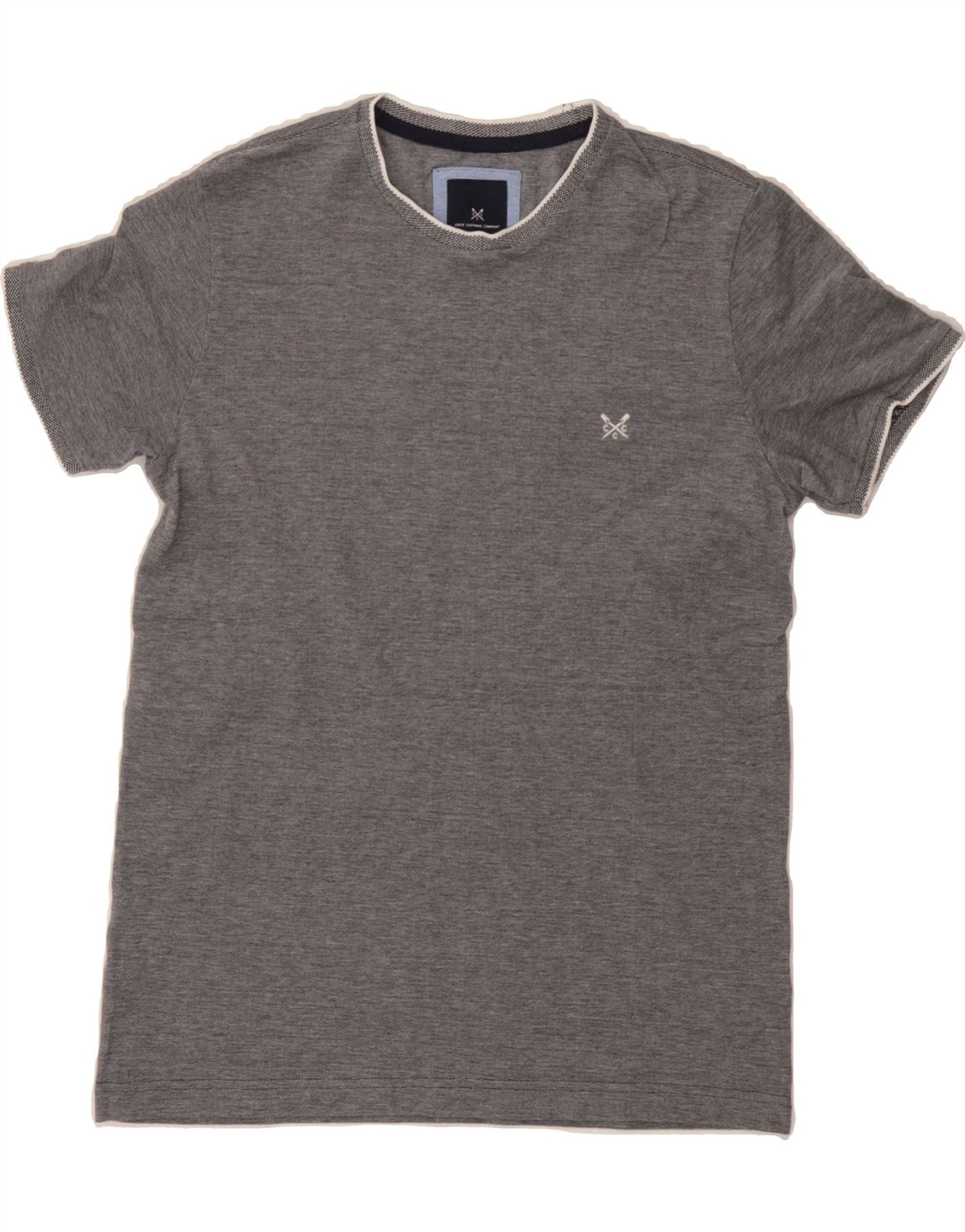 CREW CLOTHING Mens T-Shirt Top Medium Grey Cotton Vintage Crew Clothing and Second-Hand Crew Clothing from Messina Hembry 