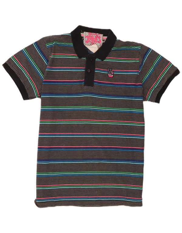Polo da uomo a maniche corte Jack & Jones XL a righe multicolore