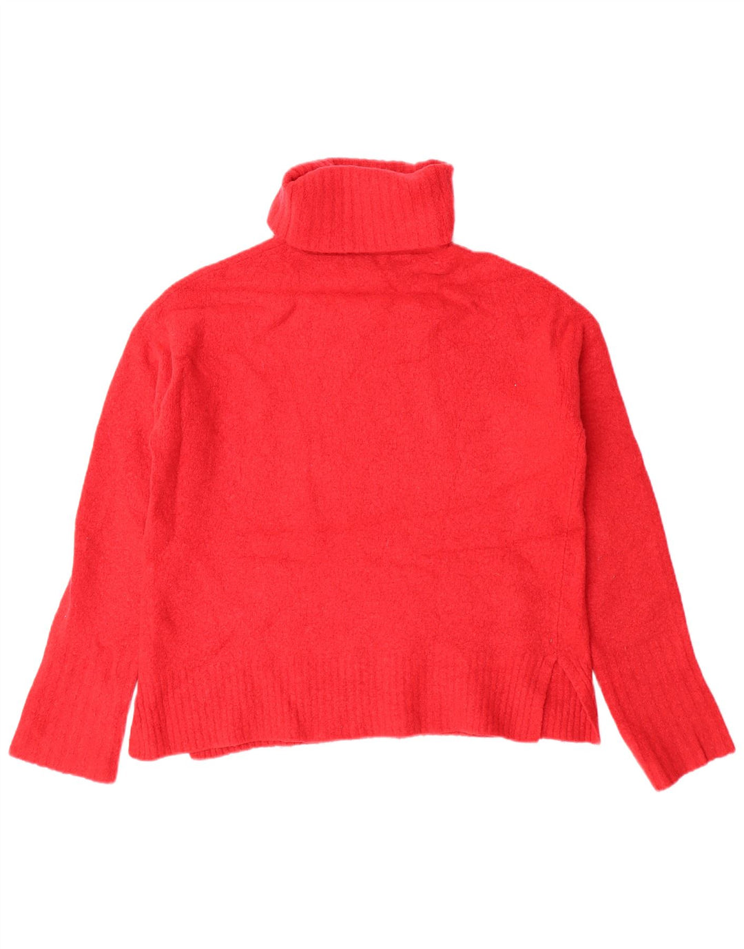 WHISTLES Maglione oversize da donna con collo alto e collo alto UK 10 Piccolo in lana rossa