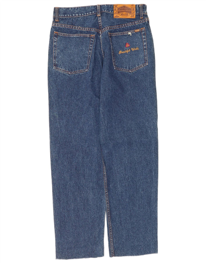 Jeans dritti da donna Mash W34 L31 cotone blu