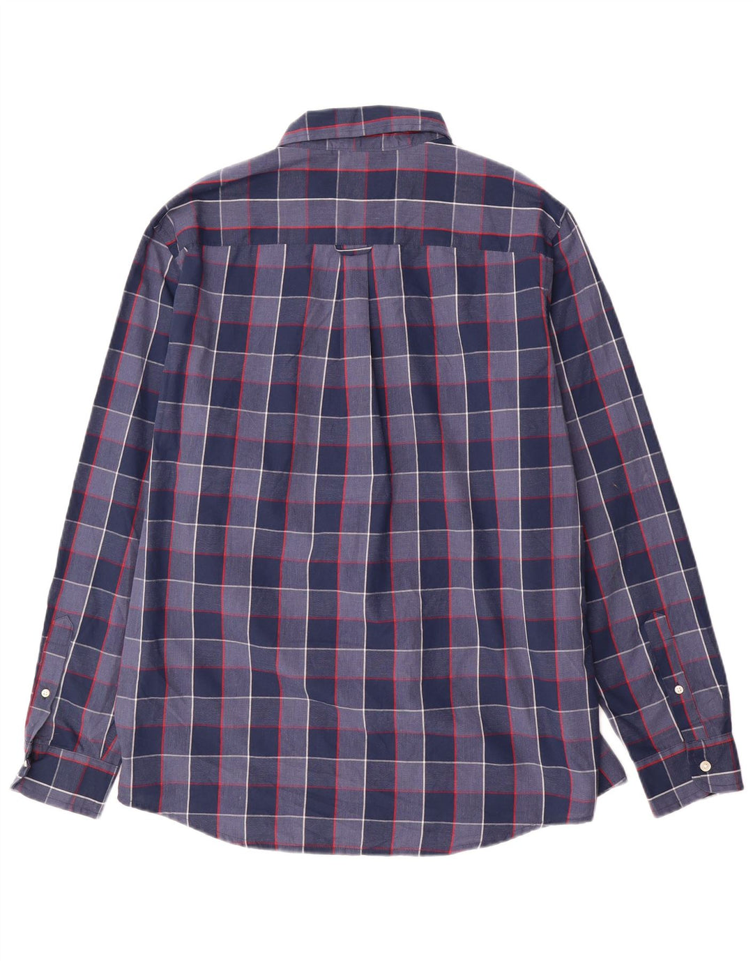 Chaps Camicia da uomo Easy Care, grande, in cotone a quadri blu navy