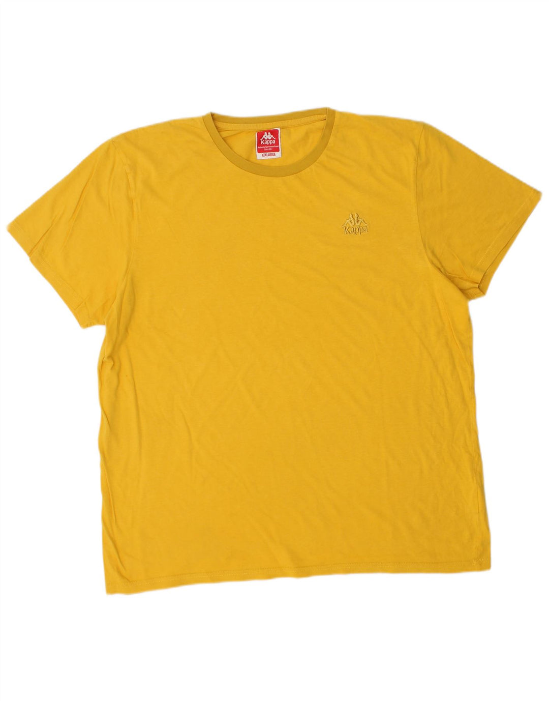 T-shirt da uomo KAPPA Top 2XL cotone giallo