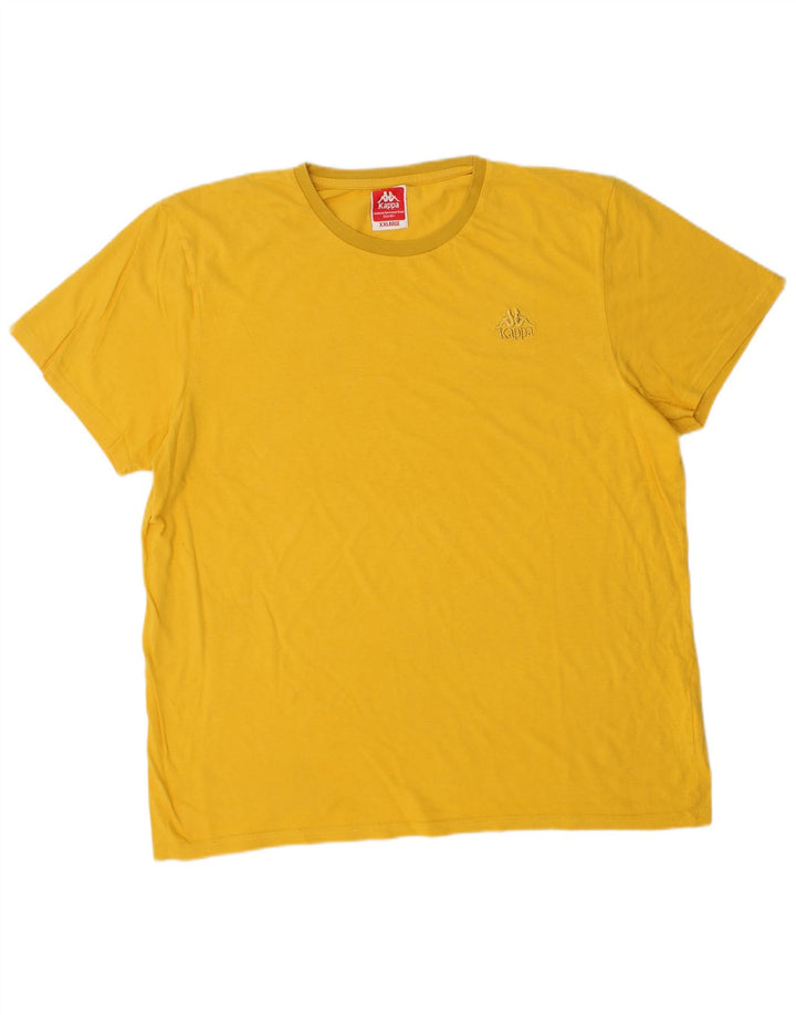 T-shirt da uomo KAPPA Top 2XL cotone giallo