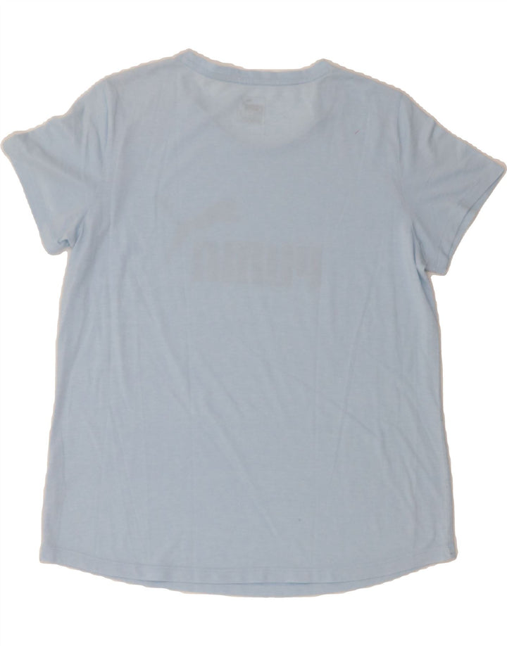 PUMA Womens Graphic T-Shirt Top UK 16 Large  Blue Vintage Puma and Second-Hand Puma from Messina Hembry 