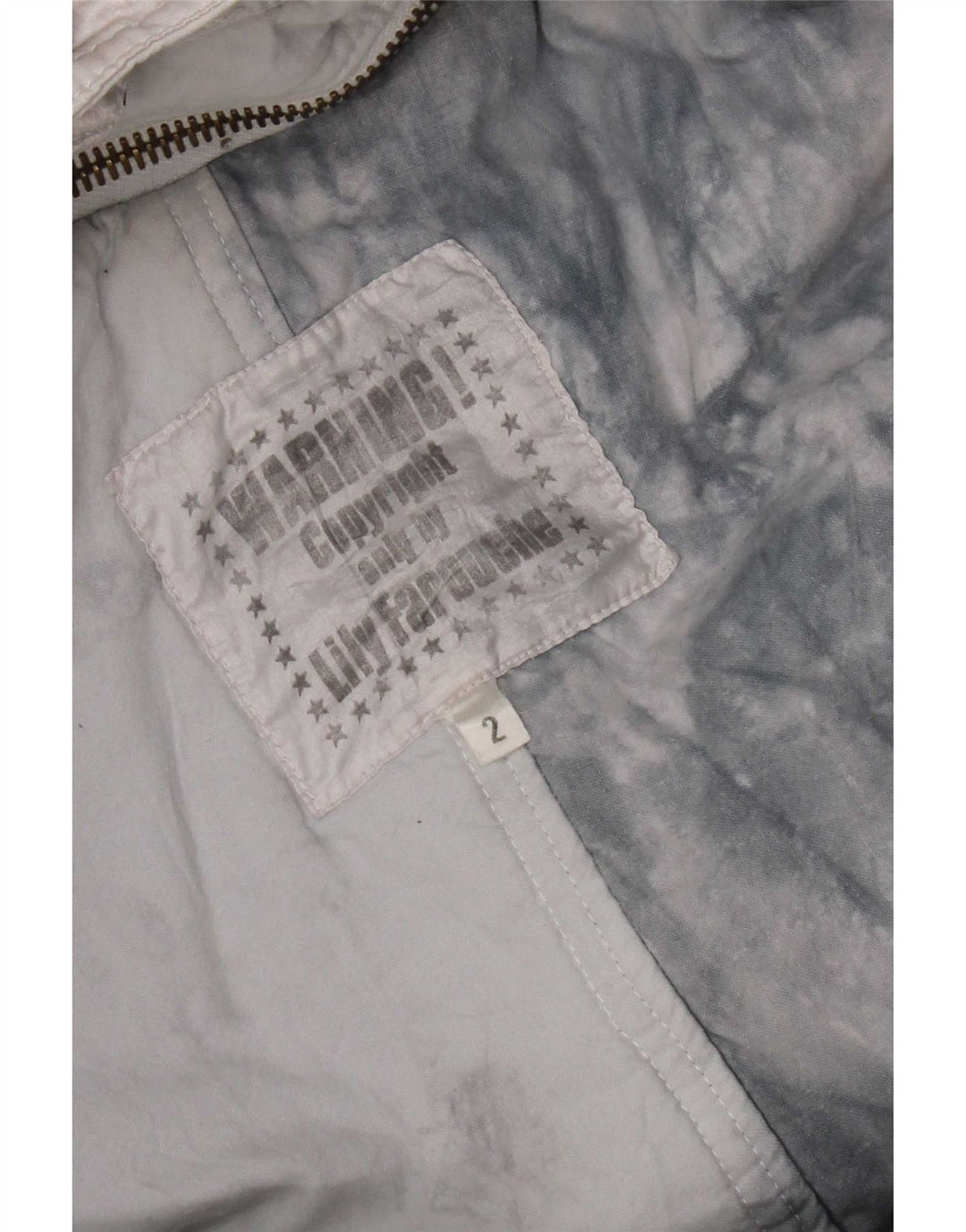 Giacca da sci oversize con cappuccio da donna Lily Farouche US 2 XS Grigio geometrico