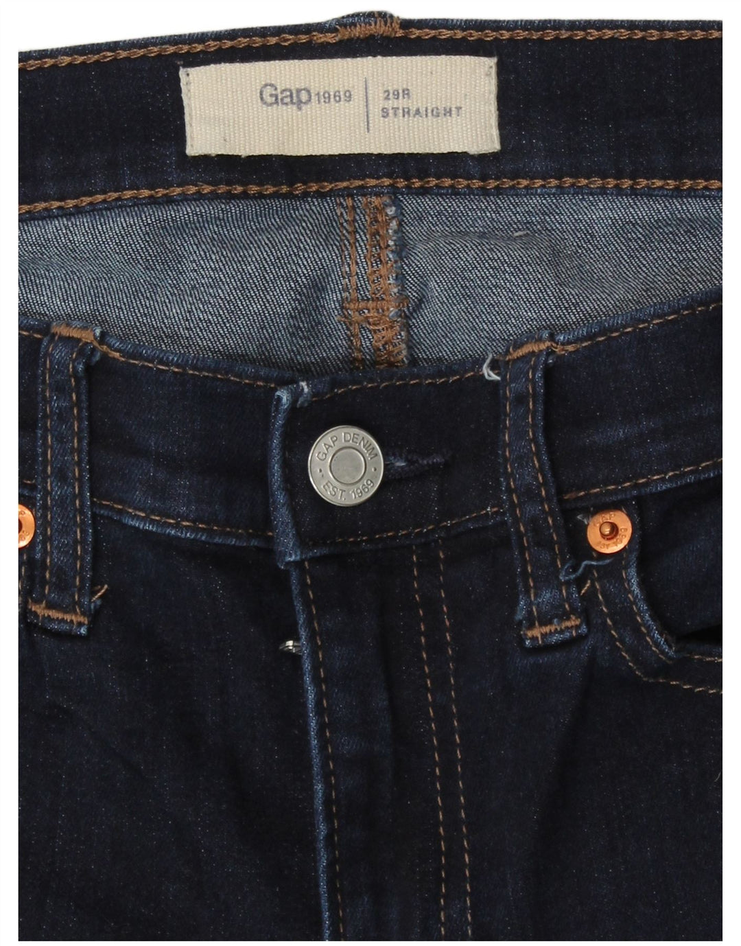 Jeans dritti da donna Gap W29 L29 Blu navy