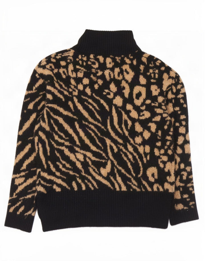 Maglione maglione a collo alto da donna Marks & Spencer UK 10 piccolo nero