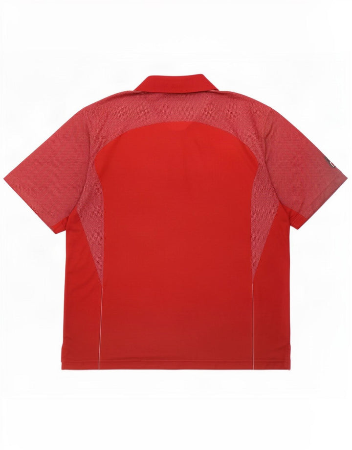 Polo da uomo Izod XL rossa in poliestere
