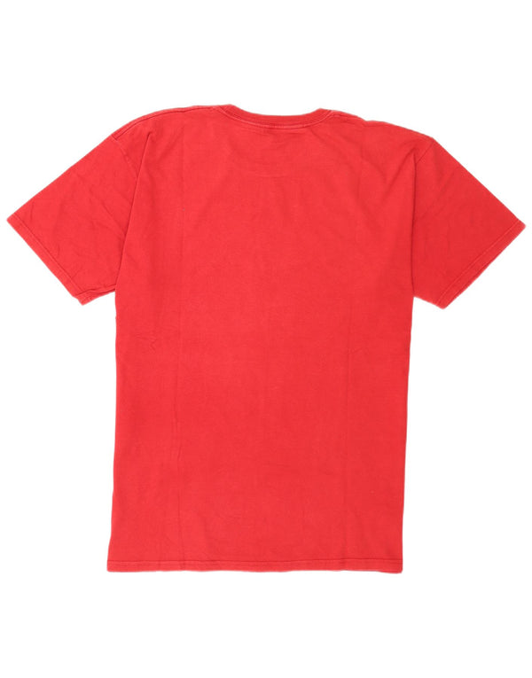 T-shirt grafica da uomo Miami Hard Rock Cafe, grande in cotone rosso
