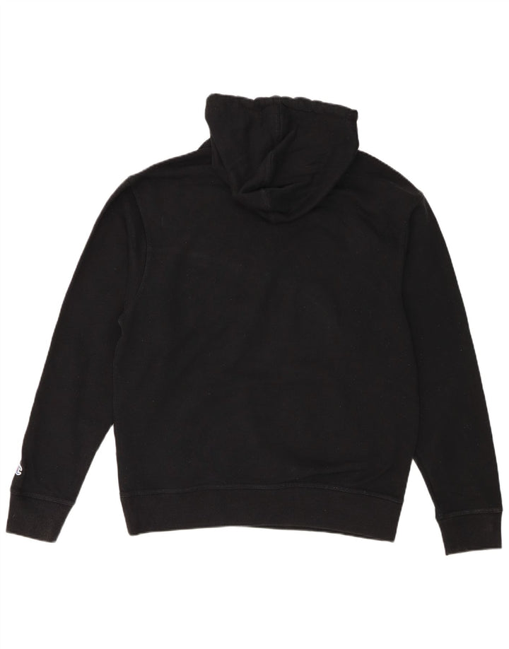 Felpa con cappuccio da uomo Champion, cotone nero medio