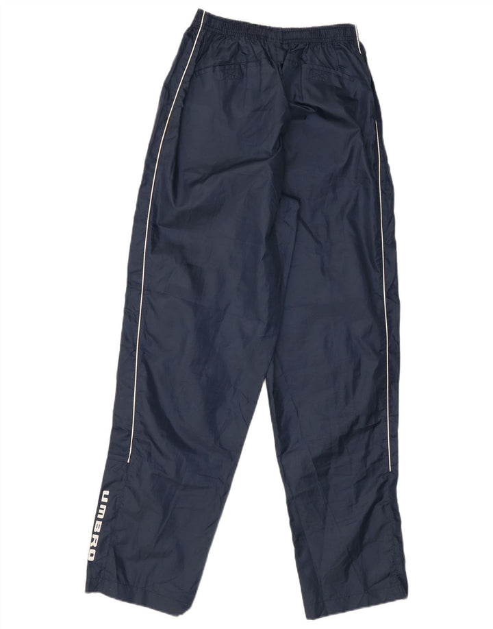 Pantaloni impermeabili con grafica Umbro per ragazzi 13-14 anni XL poliestere blu navy