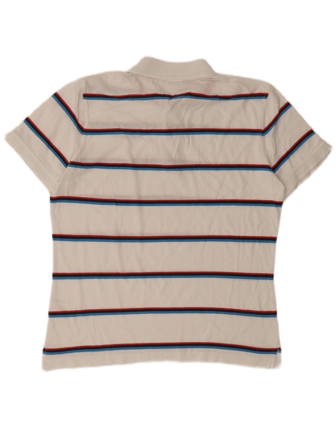 Polo Diadora Uomo Cotone Rigato Medio Bianco