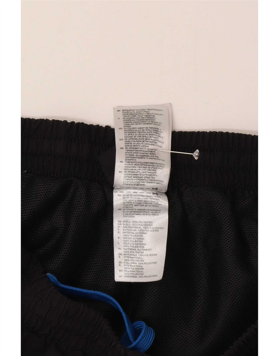 Pantaloncini sportivi Adidas Climalite da uomo medio poliestere nero