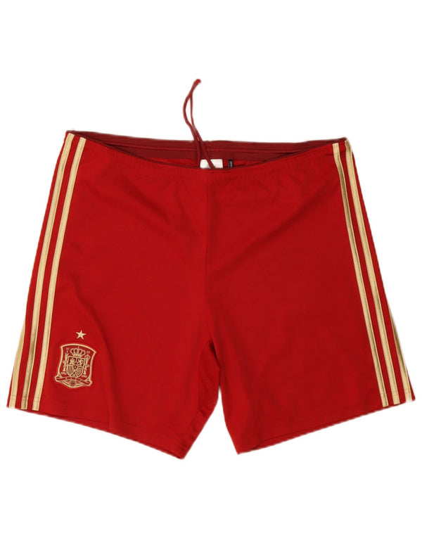 Pantaloncini sportivi Adidas Climacool da uomo in poliestere rosso medio