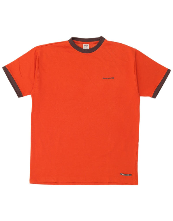 T-shirt Reebok da uomo Top Large in cotone arancione