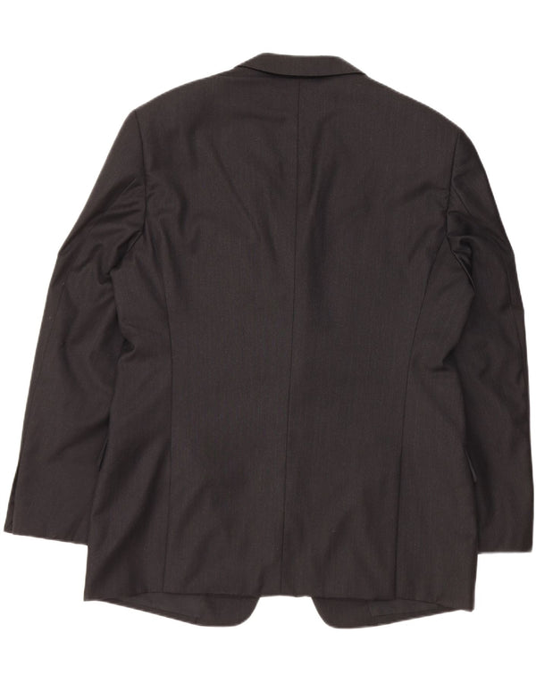 ARMANI COLLEZIONI Giacca Blazer da Uomo a 3 Bottoni IT 52 XL Lana Nera