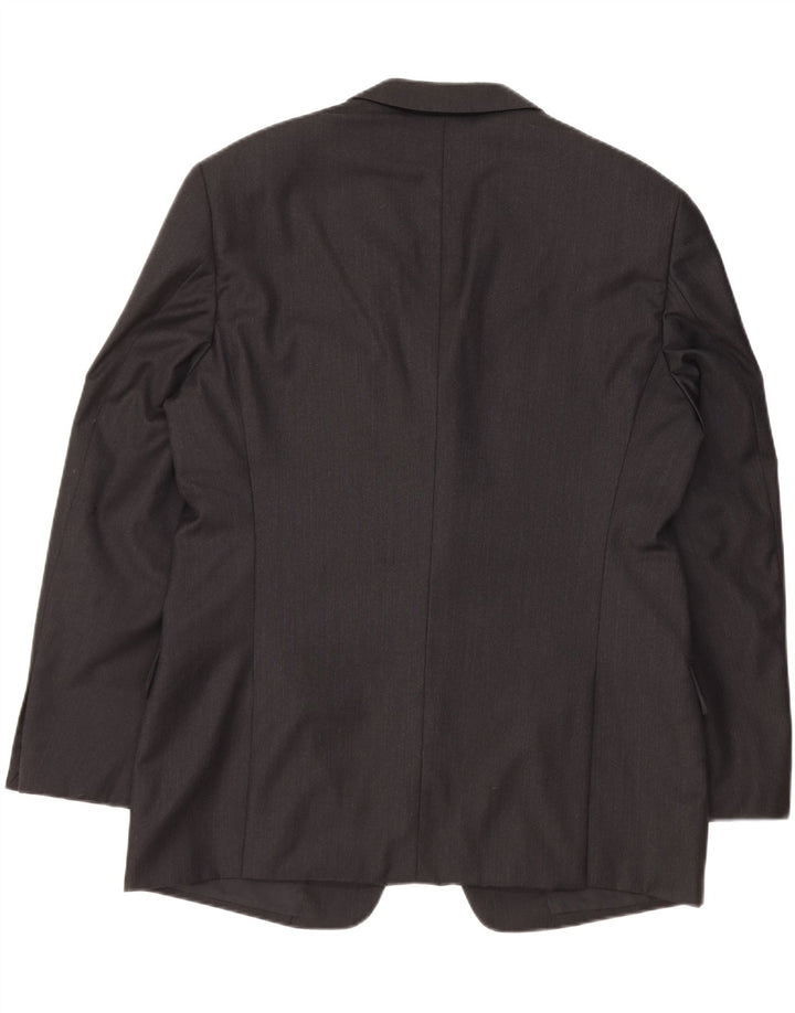 ARMANI COLLEZIONI Giacca Blazer da Uomo a 3 Bottoni IT 52 XL Lana Nera