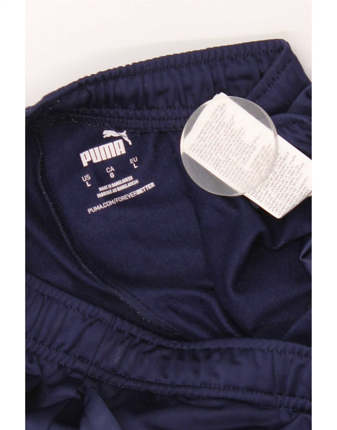 Pantaloni da tuta da uomo Puma Large in poliestere blu navy