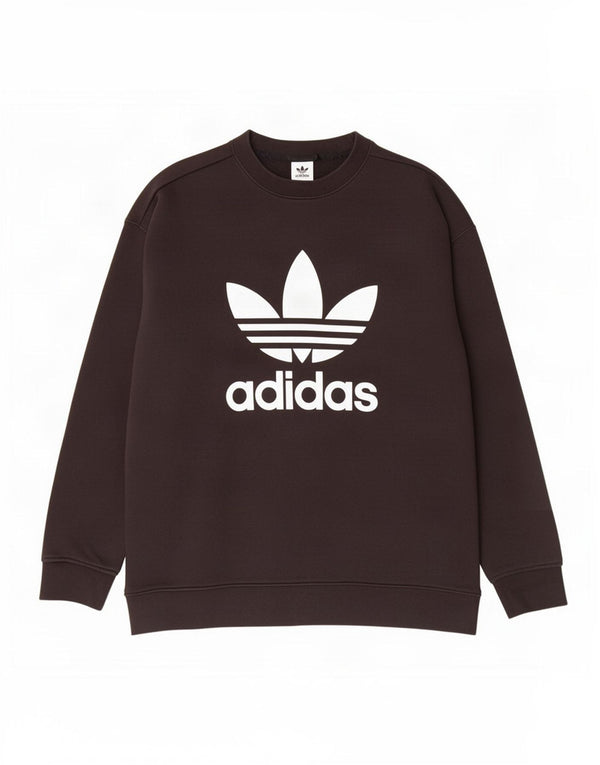 Felpa grafica da uomo Adidas Maglione grande cotone nero