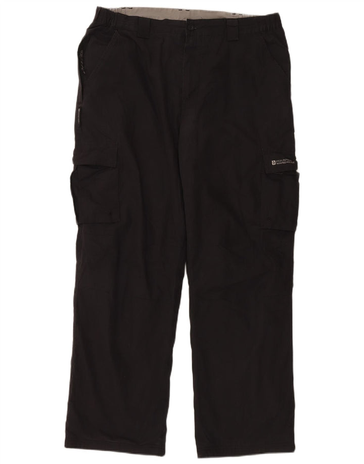 Pantaloni cargo dritti da uomo Mountain Warehouse W34 L30 poliestere nero