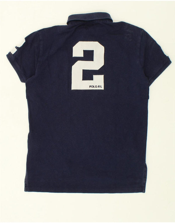 POLO RALPH LAUREN Polo da rugby grafica personalizzata da uomo piccola blu navy