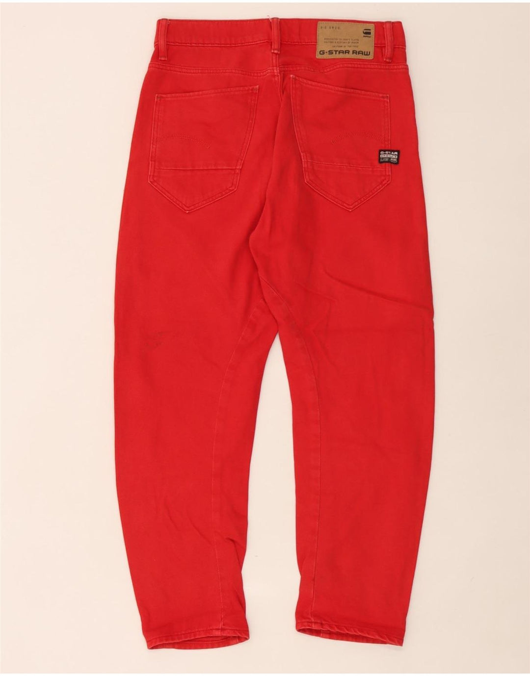 Jeans cropped da uomo G-Star 3D Arc W25 L25 cotone rosso