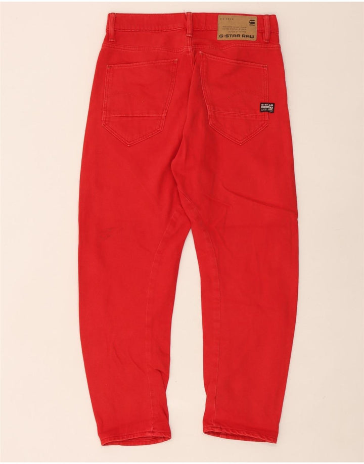 Jeans cropped da uomo G-Star 3D Arc W25 L25 cotone rosso