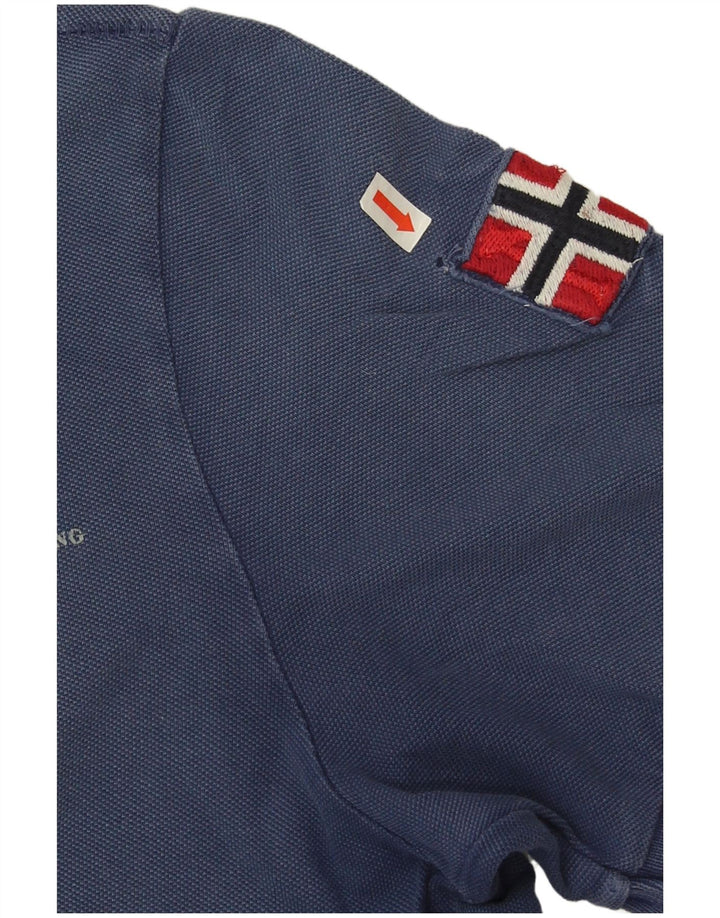 Polo da uomo Napapijri piccola in cotone blu navy