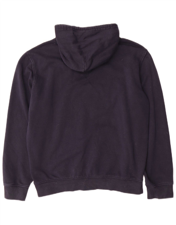 Felpa con cappuccio grafica da uomo Champion, cotone medio blu navy