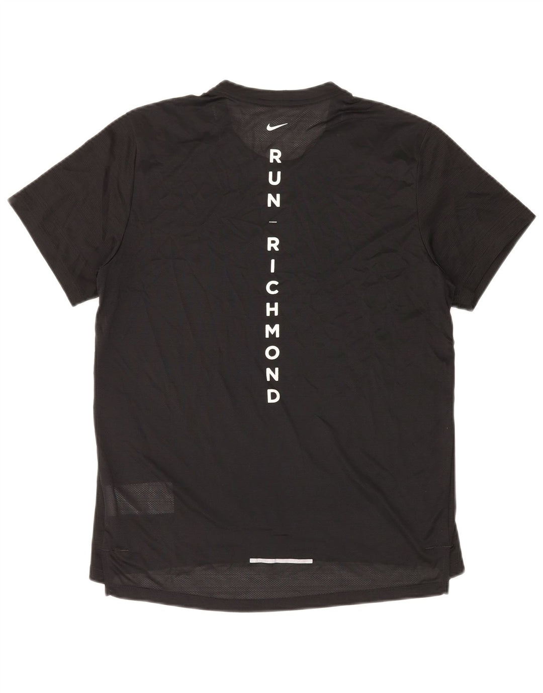 T-shirt grafica NIKE Dri Fit da donna, media, nera, in poliestere
